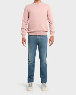 Mauve Cashmere Crew Neck Sweater