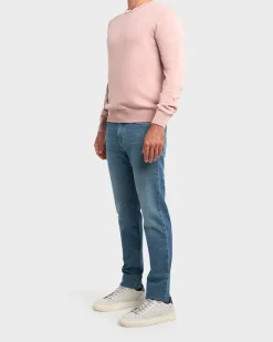 Mauve Cashmere Crew Neck Sweater