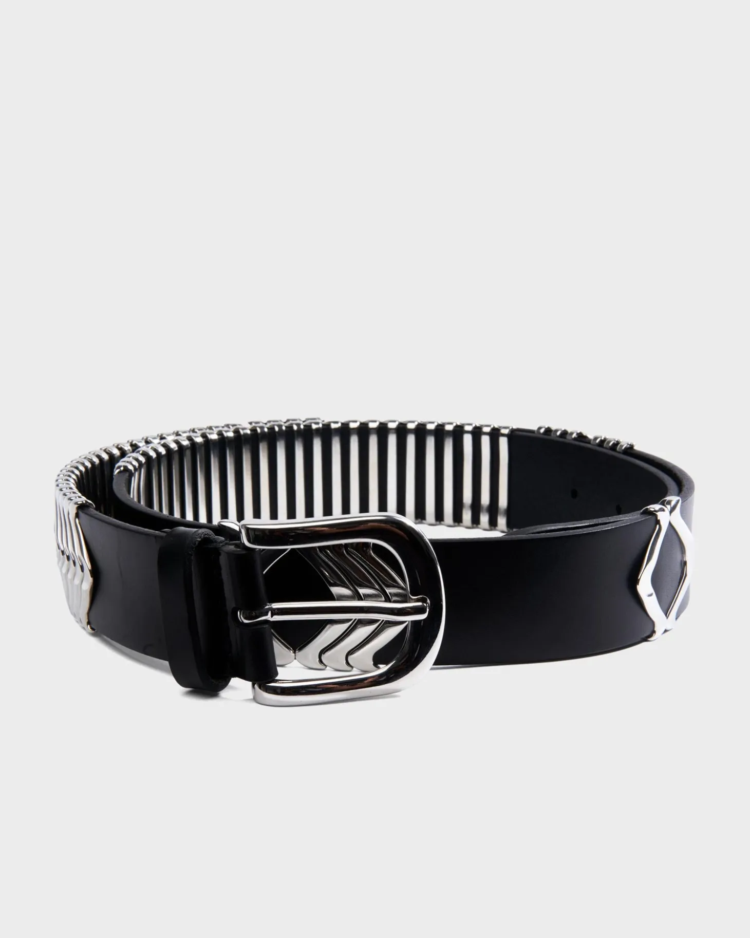 Metallic Chevron Belt