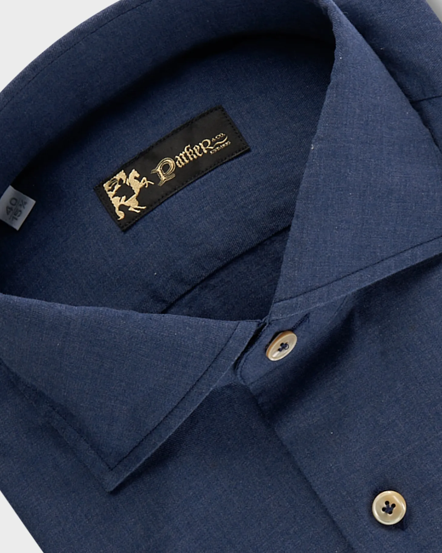 Mid Blue Cotton Denim Shirt