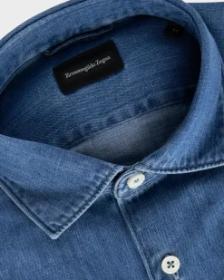 Mid Blue Denim Shirt