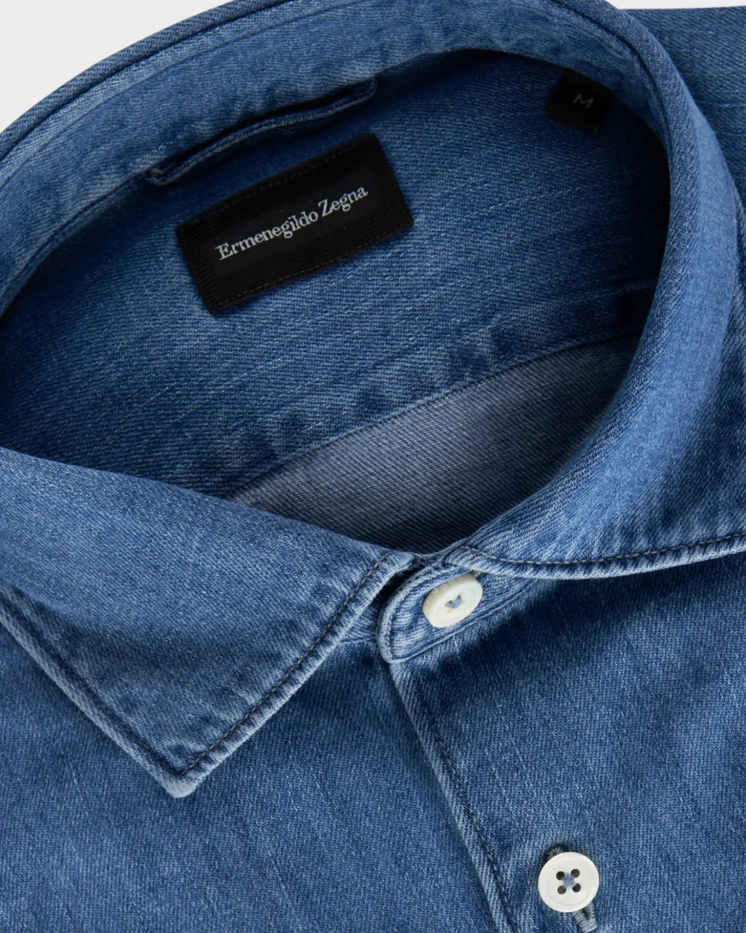 Mid Blue Denim Shirt