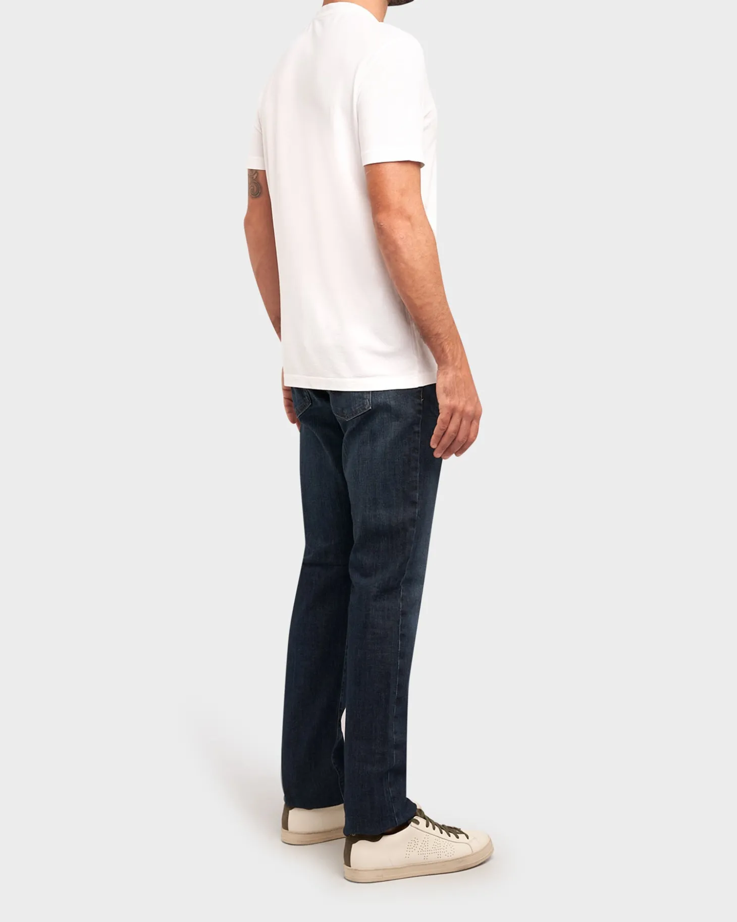 Mid Blue Everett Slim Straight Jeans