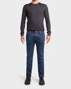 Mid Blue Limited Edition Cotton Stretch Slim Jeans