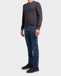 Mid Blue Limited Edition Cotton Stretch Slim Jeans