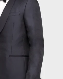 Midnight Blue Textured Dinner Jacket