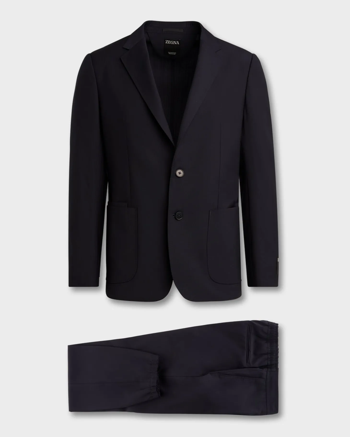 Midnight Blue Wash And Go Techmerino Wool Suit