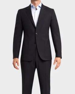 Midnight Blue Wash And Go Techmerino Wool Suit
