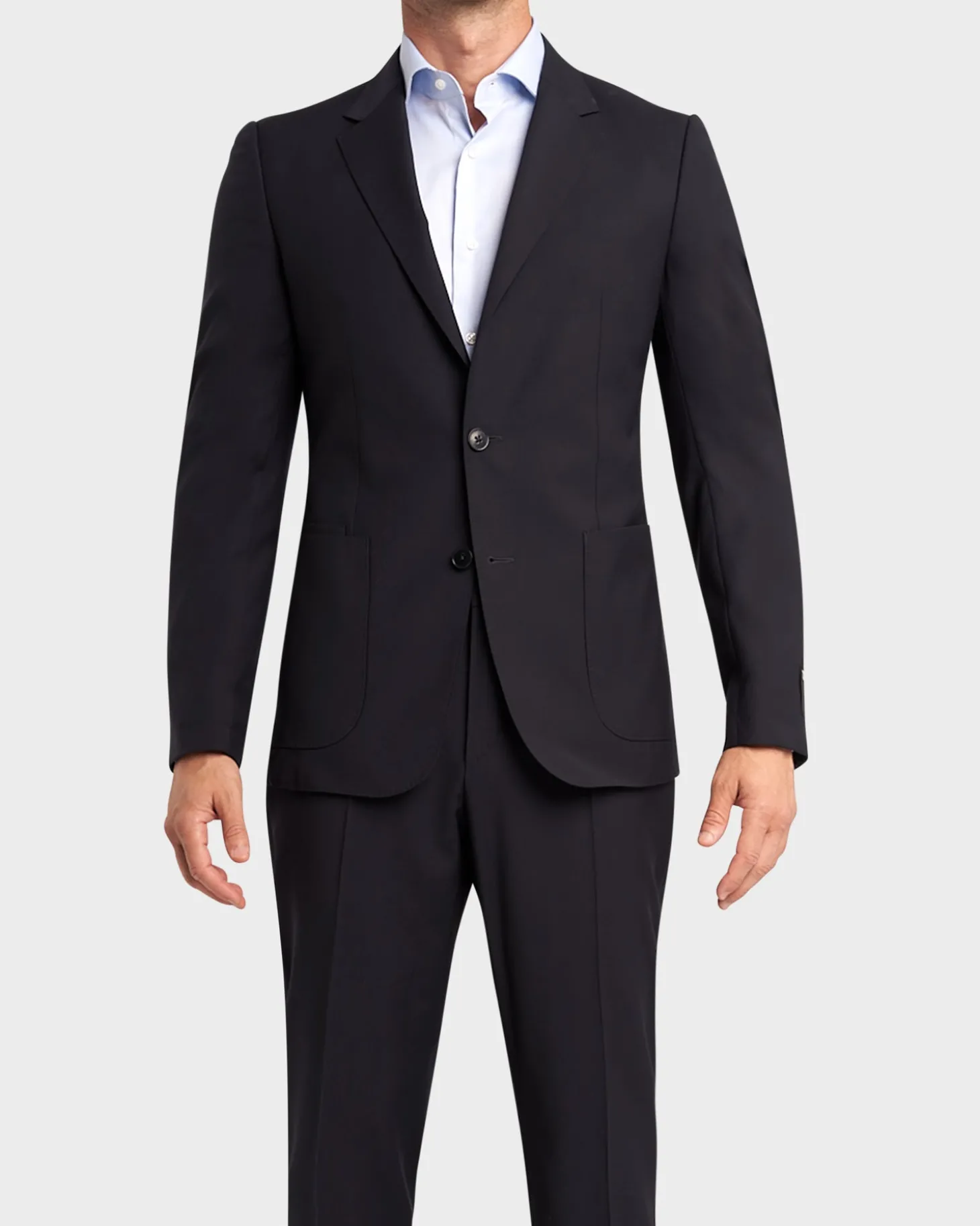 Midnight Blue Wash And Go Techmerino Wool Suit