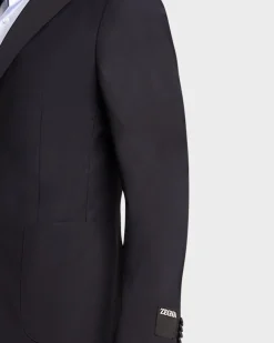 Midnight Blue Wash And Go Techmerino Wool Suit