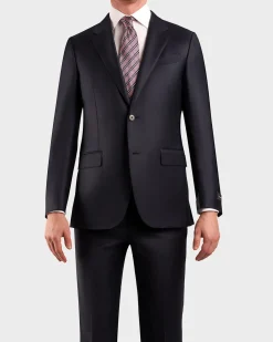 Midnight Pinpoint Pattern Trofeo Wool Suit