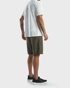 Military Green Cotton Shorts