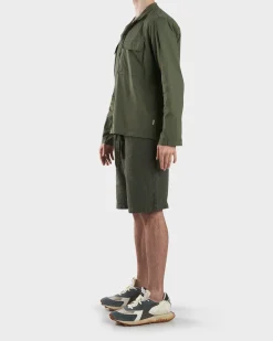 Military Green Pocket Cotton Shirt
