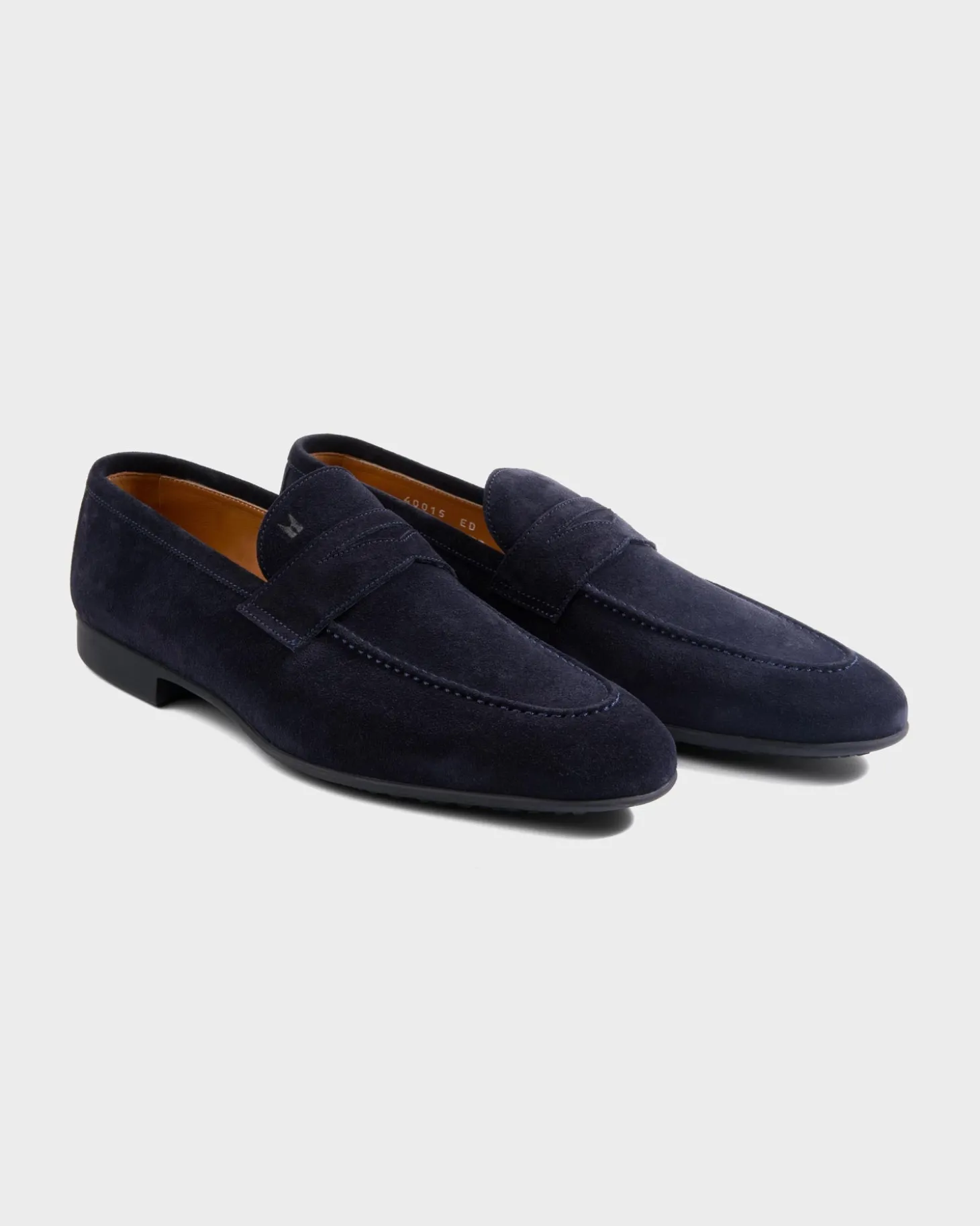 Navy Baku Suede Penny Loafer