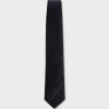 Navy Black And White Triangular Pattern Tie