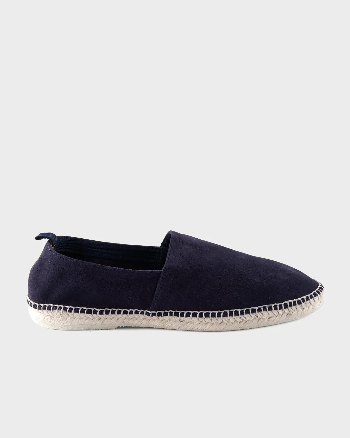 Navy Blue Suede Espadrilles