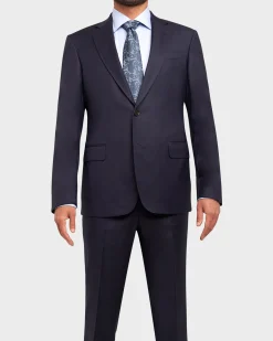 Navy Blue Super 150's Wool Suit