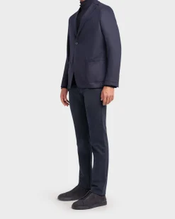 Navy Cashmere Jersey Sports Jacket