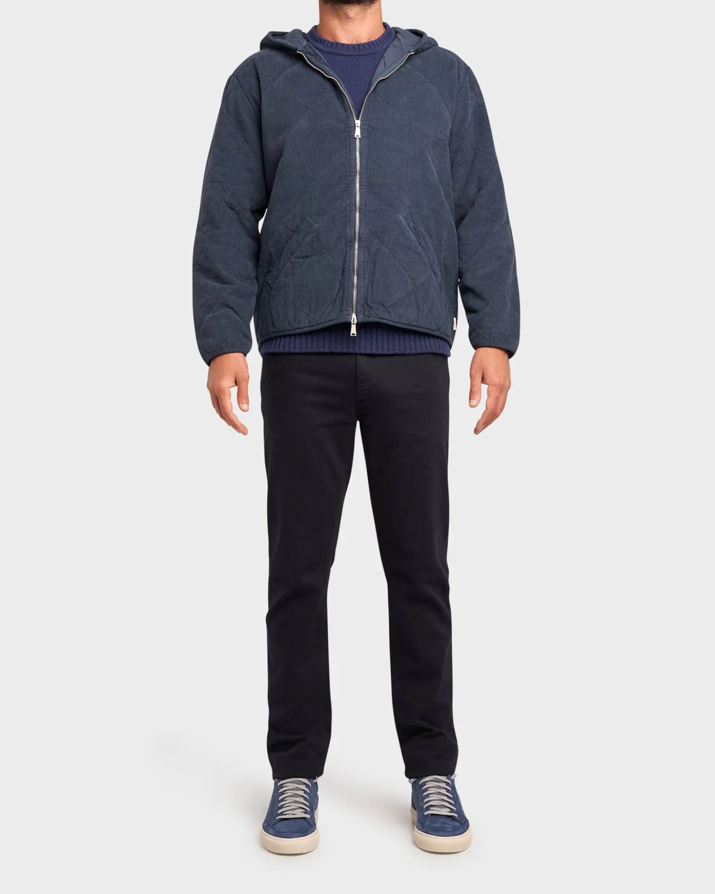 Navy Cotton Cord Jacket
