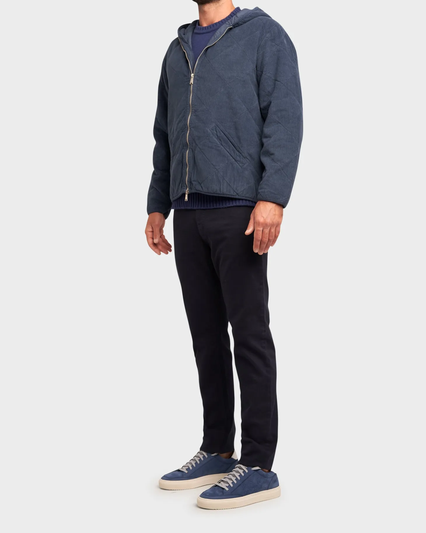 Navy Cotton Cord Jacket