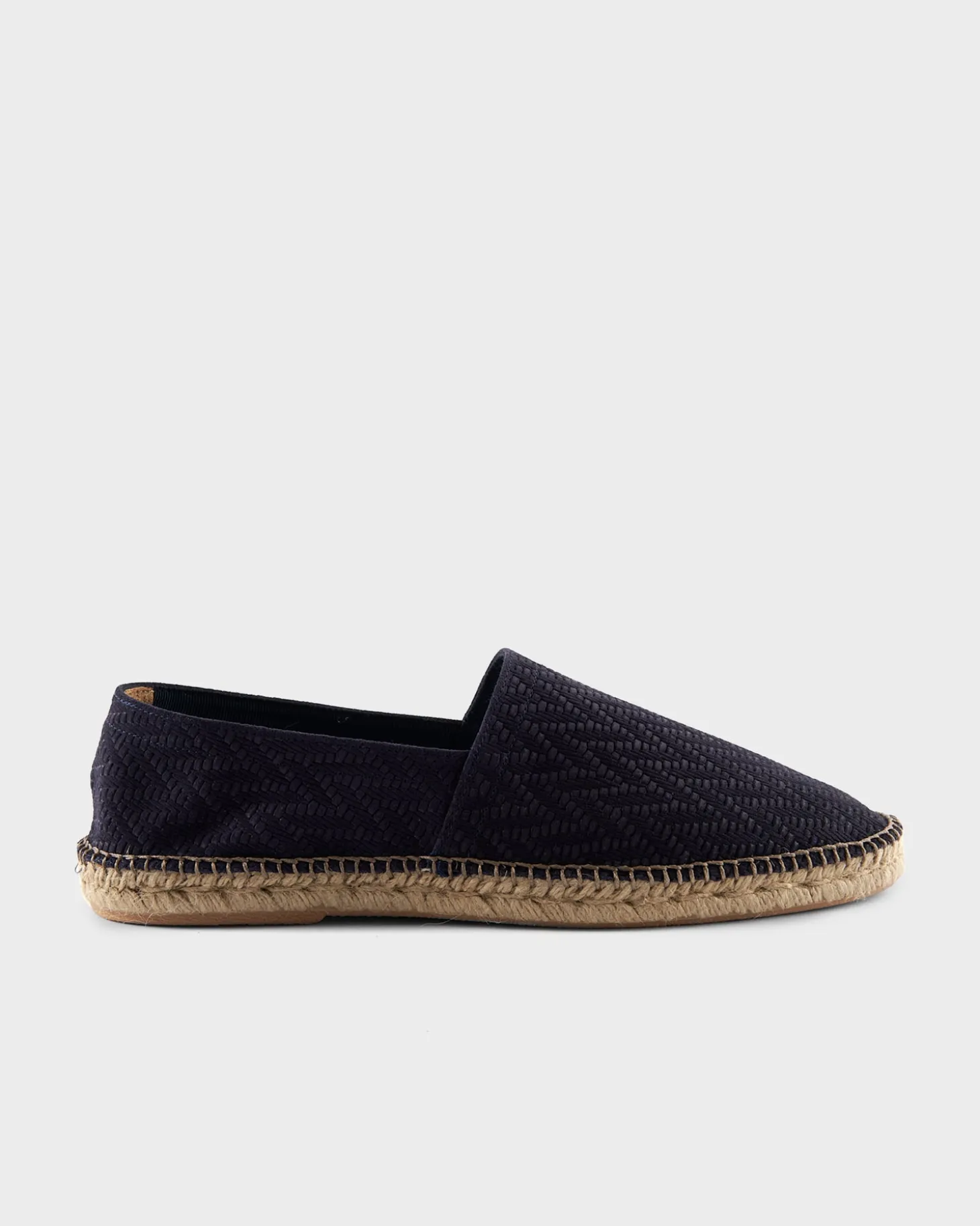 Navy Intreccio Suede Espadrilles