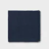 Navy Linen Frayed Edge Scarf