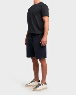 Navy Mini Corderoy Cotton Stretch Shorts