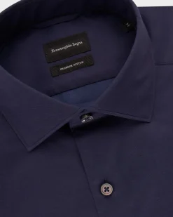 Navy Premium Cotton Shirt