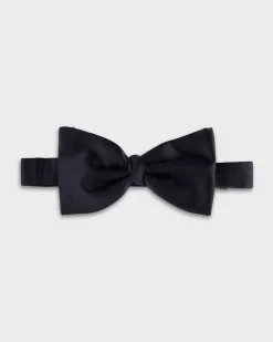 Navy Silk Bow Tie