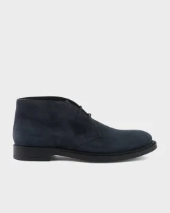 Navy Suede Desert Boots