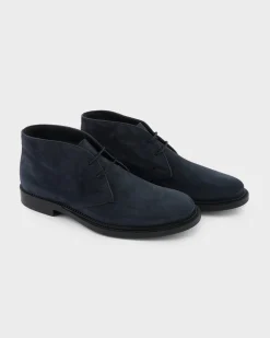 Navy Suede Desert Boots