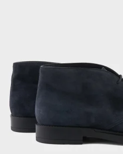 Navy Suede Desert Boots