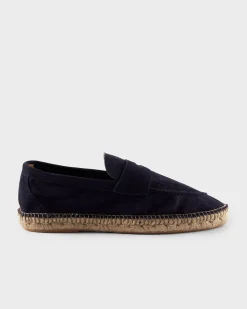 Navy Suede Espadrilles