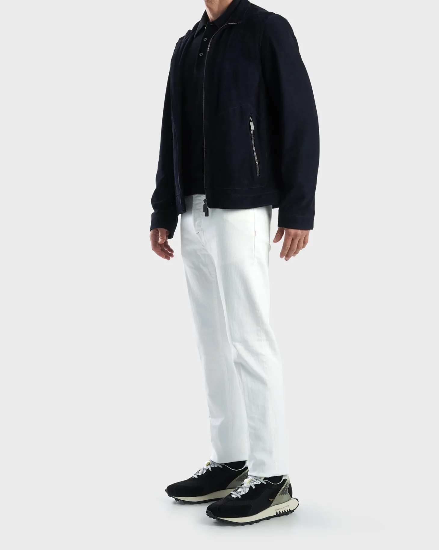 Navy Suede Jacket