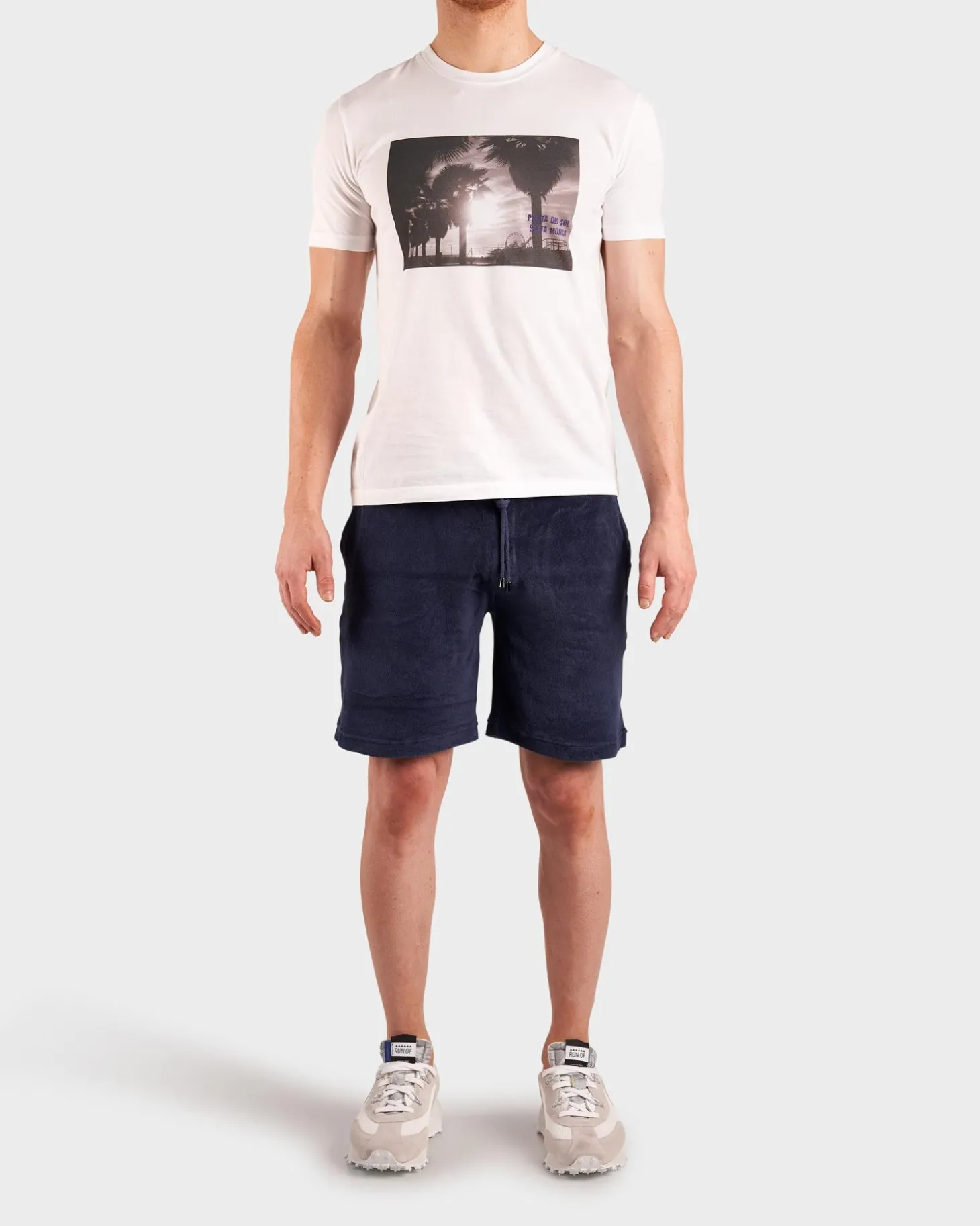 Navy Terry Towelling Shorts