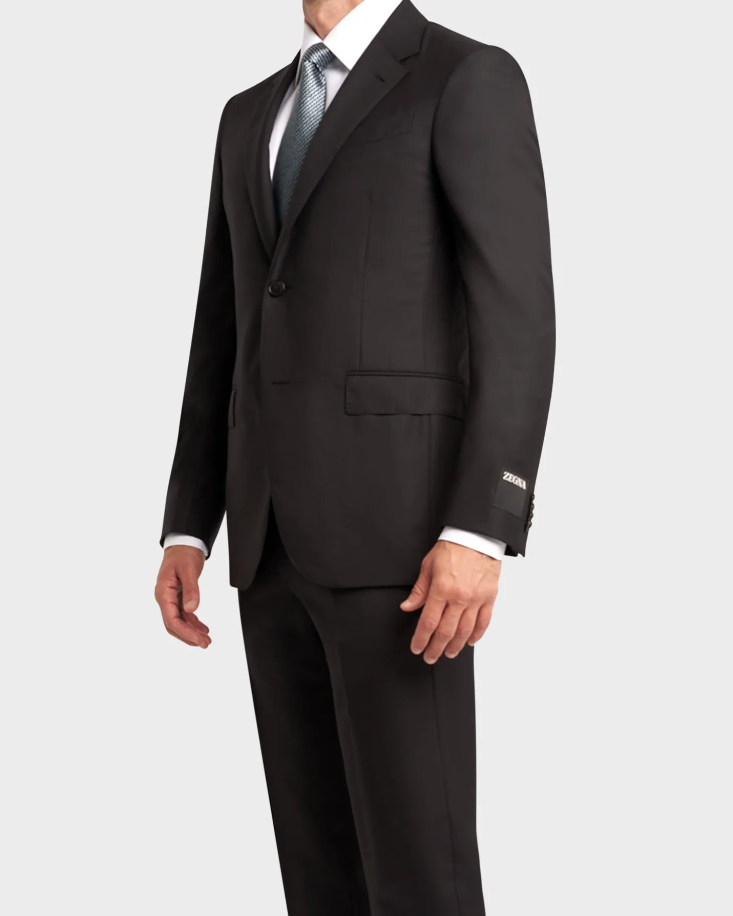 Navy With Self Check Pattern Drop 8 Suit