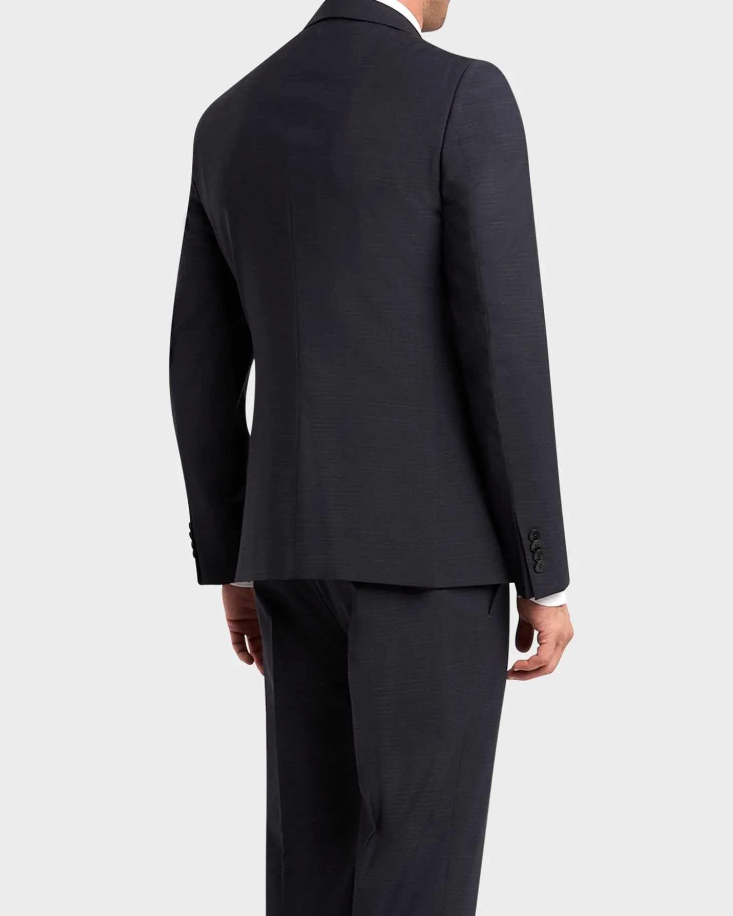 Navy With Self Check Pattern Drop 8 Suit