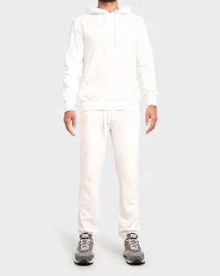 Off White Cotton Cashmere Hoodie