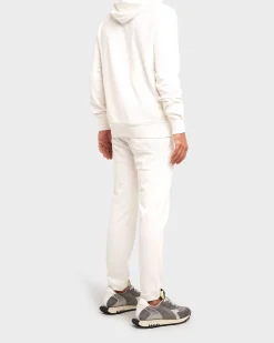 Off White Cotton Cashmere Hoodie