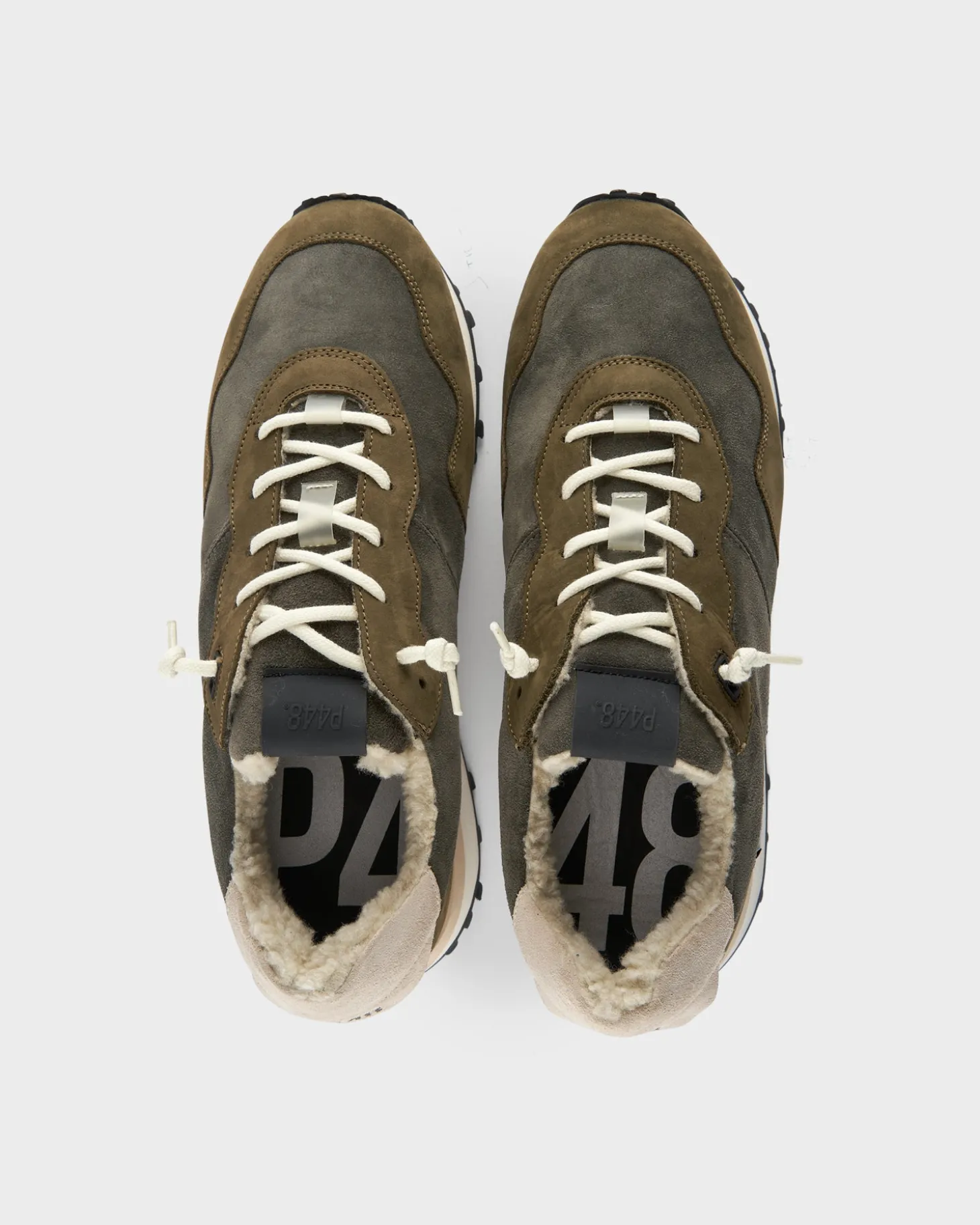 Olive Cancun Shearling Sneakers