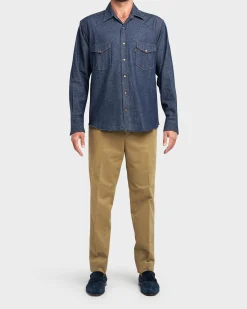 Olive Cotton Chinos