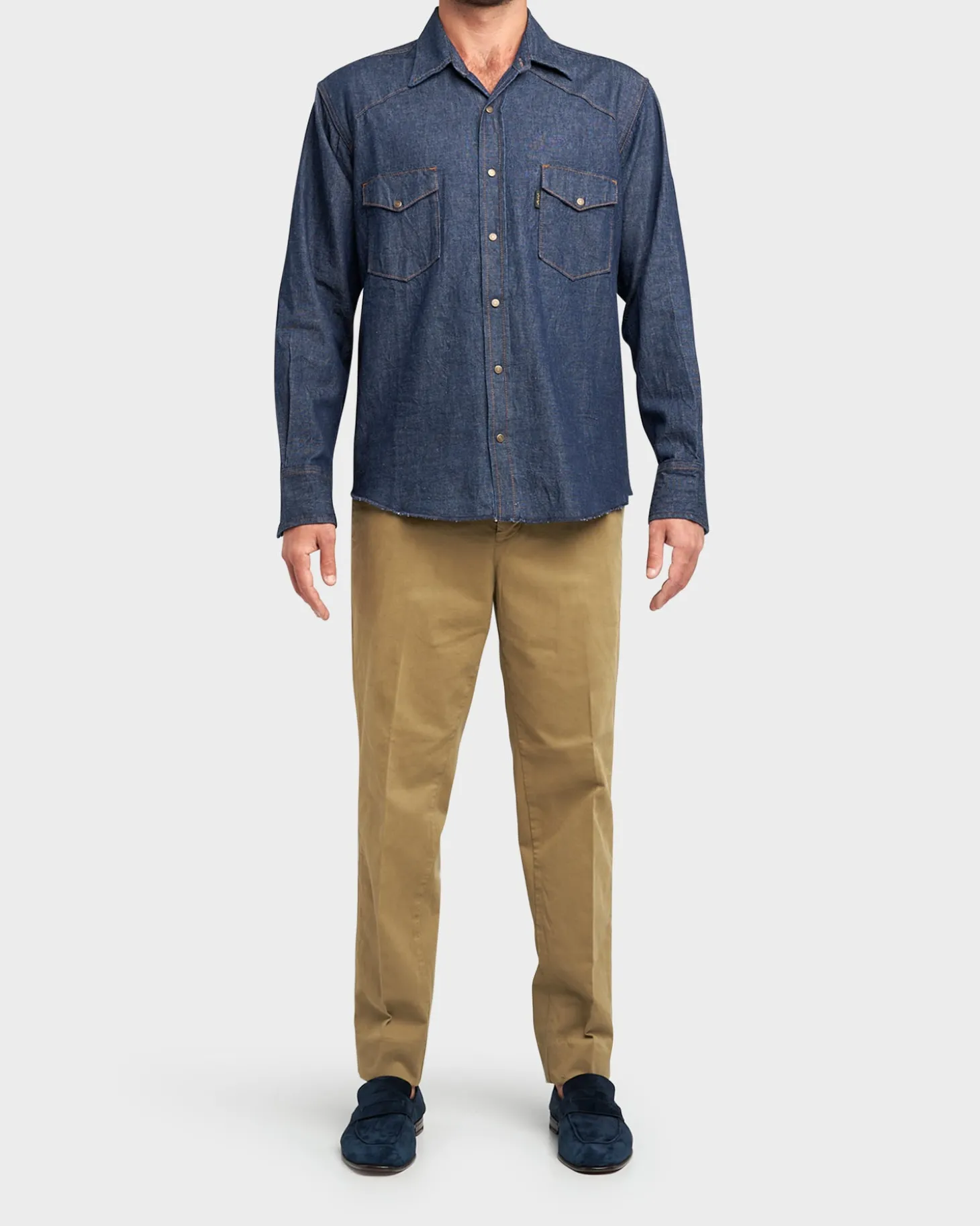 Olive Cotton Chinos
