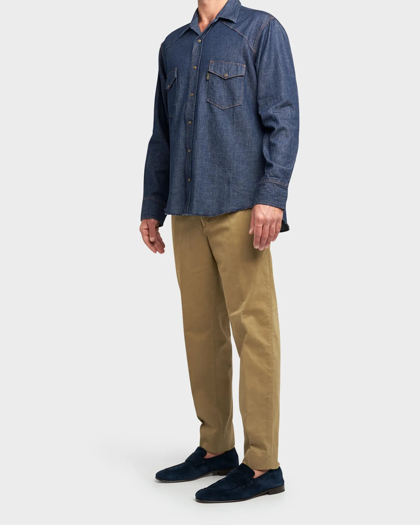 Olive Cotton Chinos