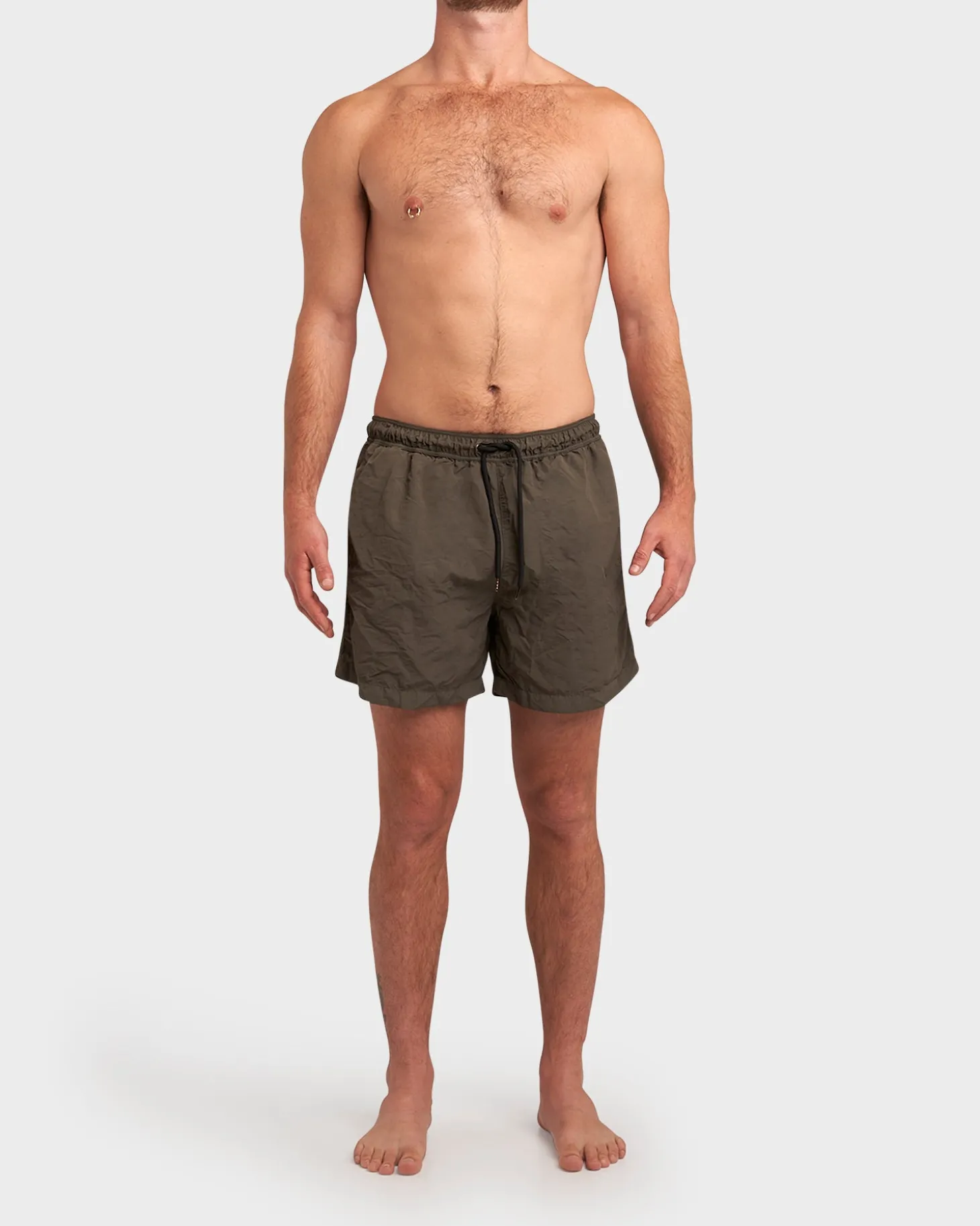 Olive Green Swim Shorts