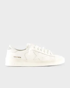 Optic White Stardan Leather Sneakers