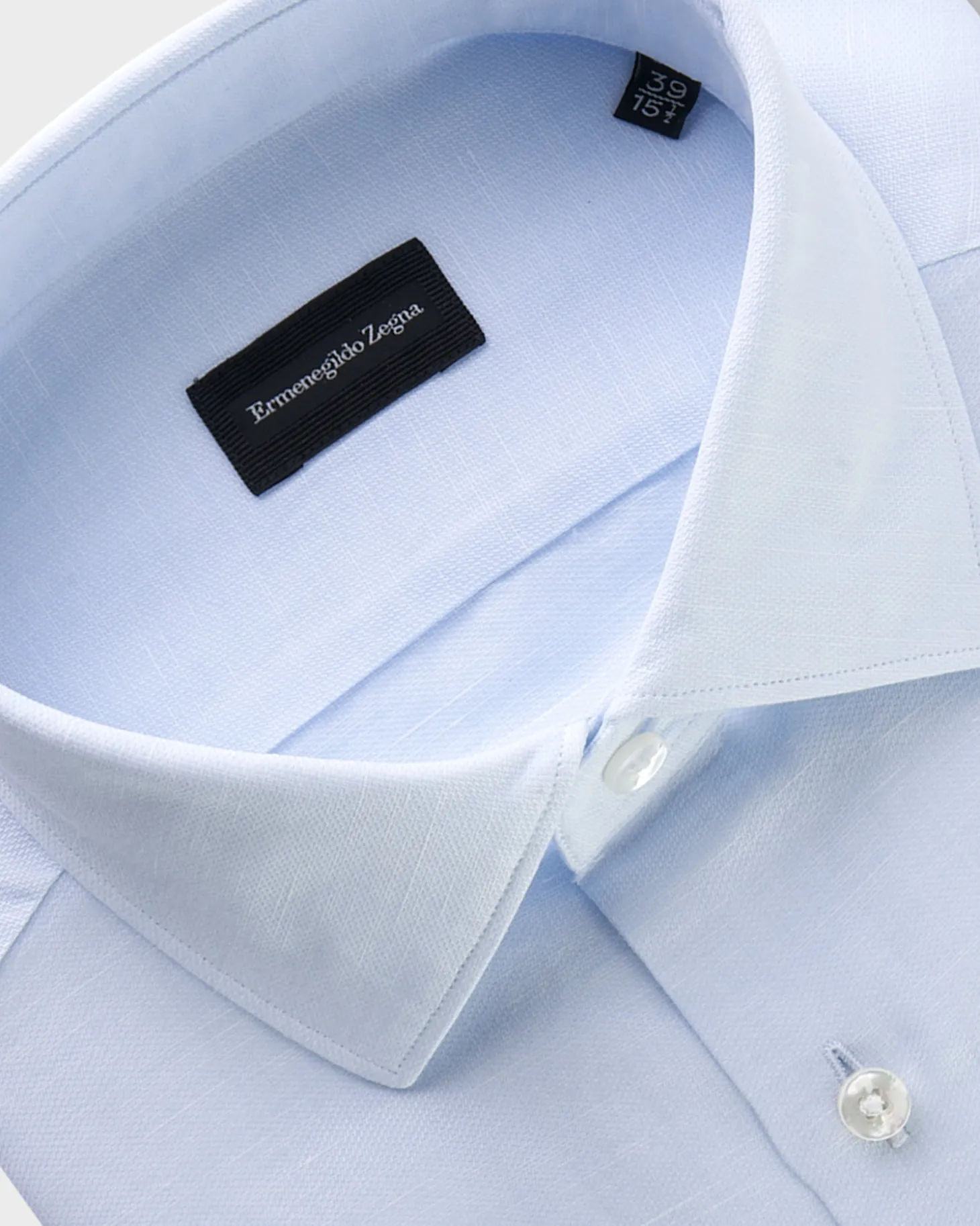 Pale Blue Cotton Linen Shirt