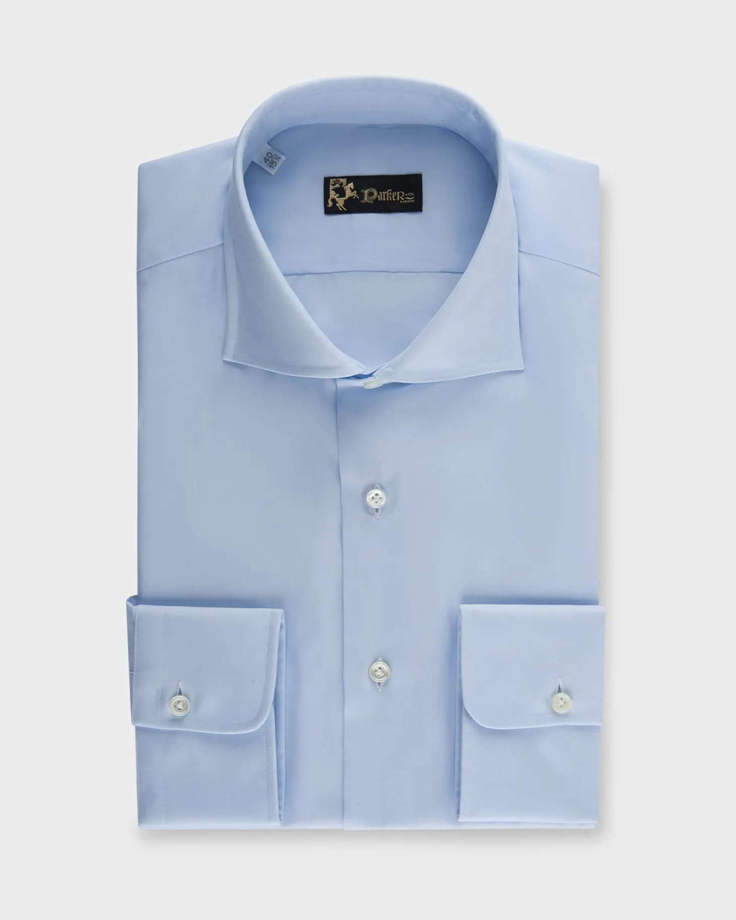 Pale Blue Cotton Poplin Shirt