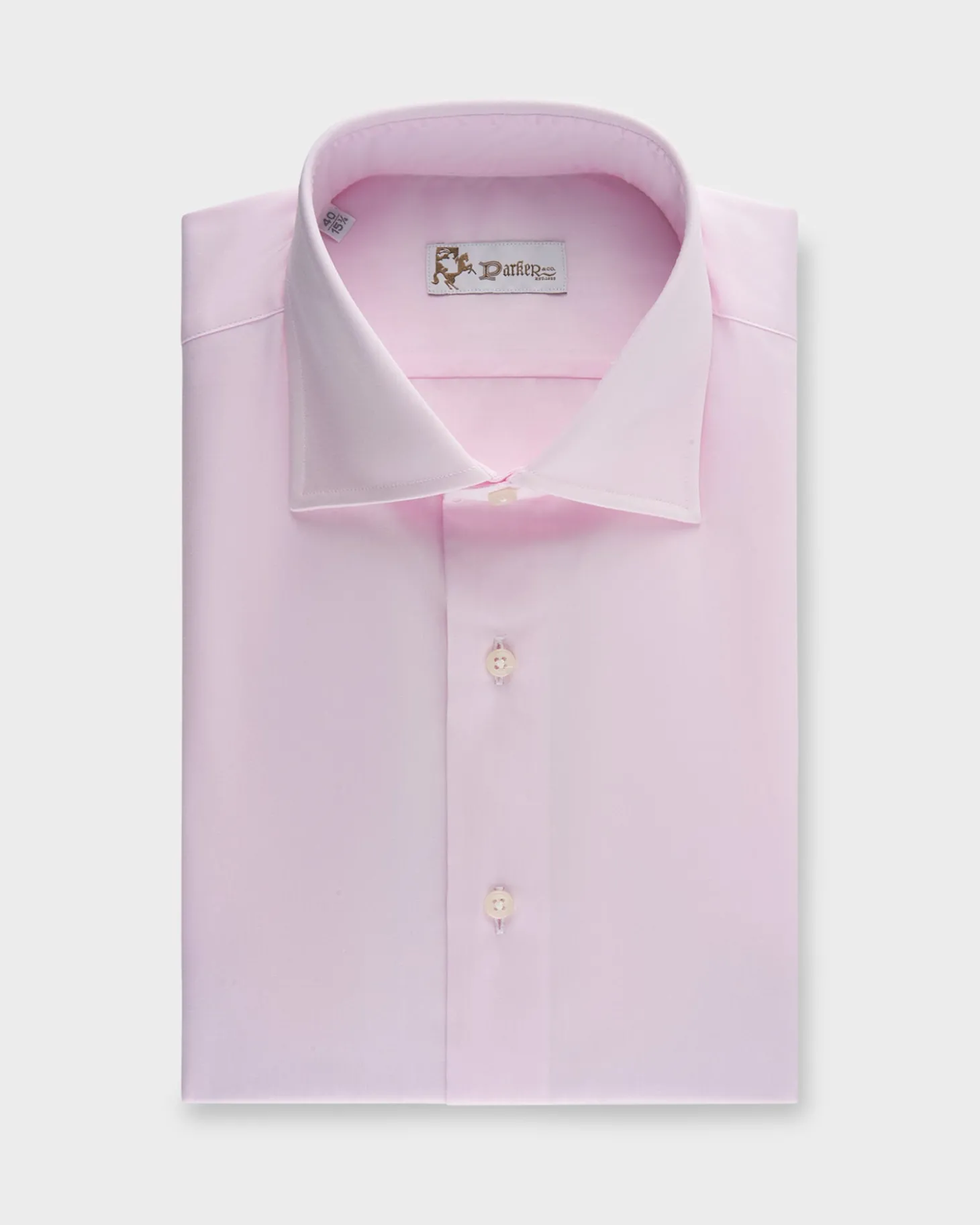 Pale Pink Cotton Twill Shirt