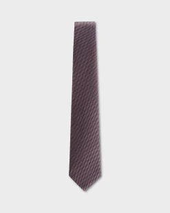 Pink And Black Micropattern Tie