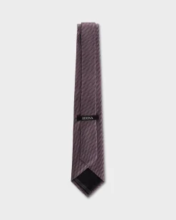 Pink And Midnight Geo Pattern Tie